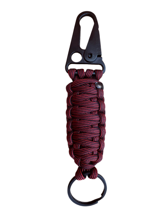Llavero Paracord Bombero con Mosquetón