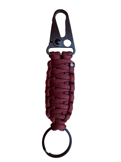 Llavero Paracord Bombero con Mosquetón