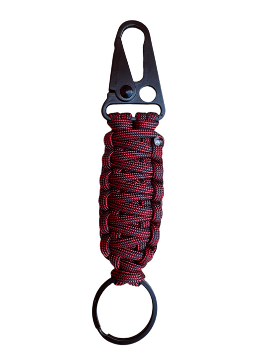 Llavero Paracord Bombero con Mosquetón
